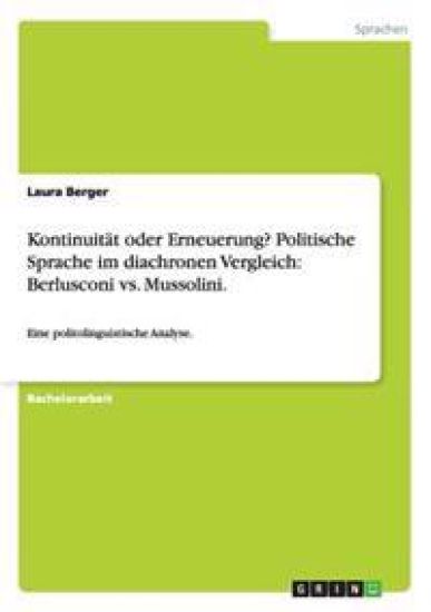Kontinuität oder Erneuerung? Politische Sprache im diachronen Vergleich