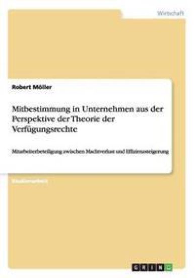 Mitbestimmung in Unternehmen aus der Perspektive der Theorie der Verfügungsrechte
