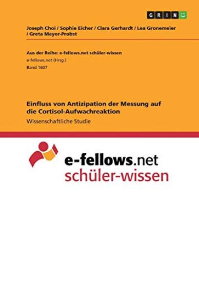Einfluss von Antizipation der Messung auf die Cortisol-Aufwachreaktion
