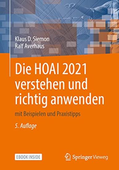 Die HOAI 2021 verstehen und richtig anwenden – Klaus D. Siemon, kirjan kansikuva