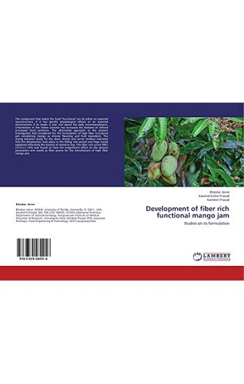 Development of fiber rich functional mango jam