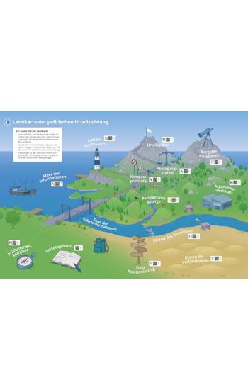 Poster: Landkarte der politischen Urteilsbildung – Alexandra Labusch, kirjan kansikuva