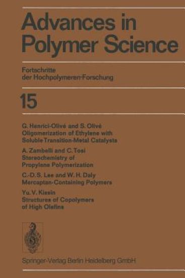 Advances in Polymer Science / Fortschritte der Hochpolymeren-Forschung