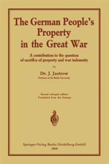 The German people’s Property in the great war