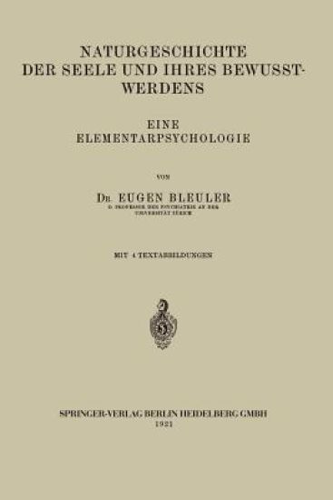 Naturgeschichte der Seele und Ihres Bewusstwerdens