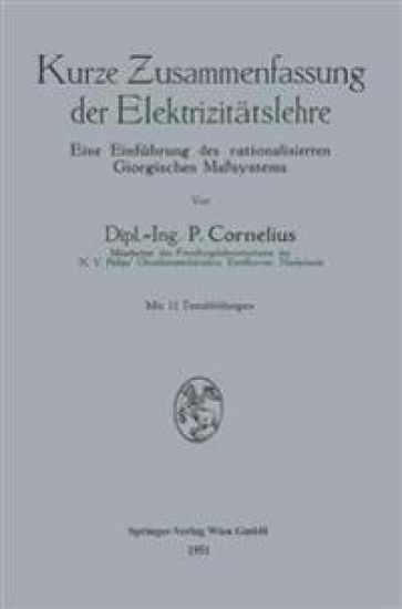 Kurze Zusammenfassung der Elektrizitätslehre