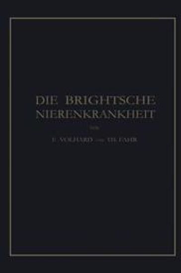 Die Brightsche Nierenkrankheit