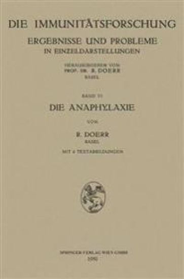 Die Anaphylaxie