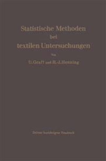 Statistische Methoden bei textilen Untersuchungen