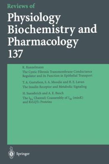 Reviews of Physiology, Biochemistry and Pharmacology – M. P. Blaustein, kirjan kansikuva