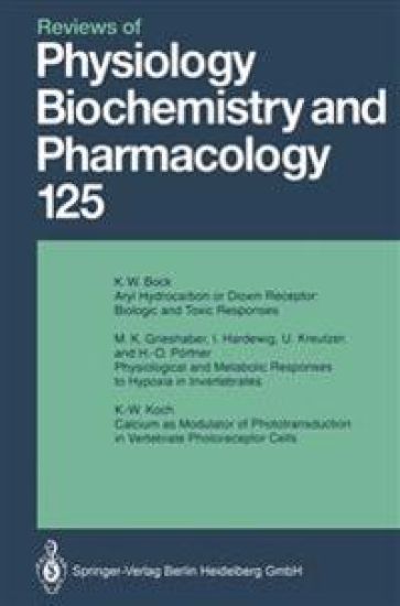 Reviews of Physiology, Biochemistry and Pharmacology – M. P. Blaustein, kirjan kansikuva