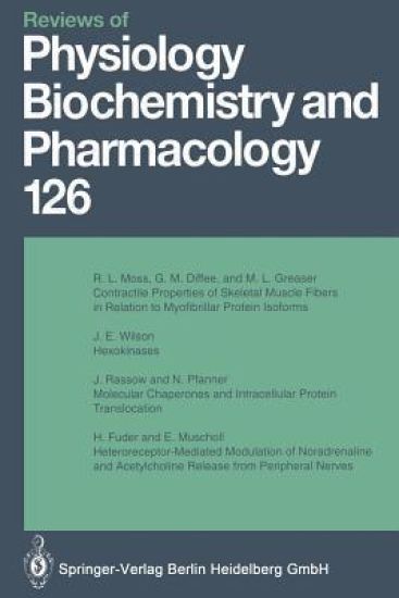 Reviews of Physiology, Biochemistry and Pharmacology – M. P. Blaustein, kirjan kansikuva