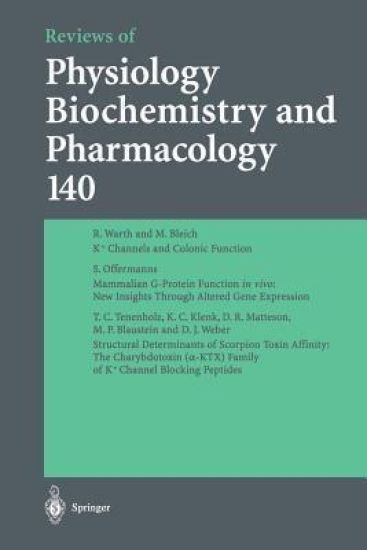 Reviews of Physiology, Biochemistry and Pharmacology – M. P. Blaustein, kirjan kansikuva