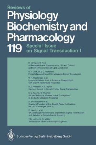 Reviews of Physiology, Biochemistry and Pharmacology – M. P. Blaustein, kirjan kansikuva