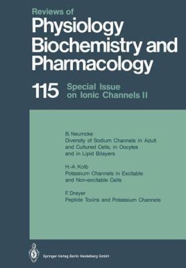 Reviews of Physiology, Biochemistry and Pharmacology – M. P. Blaustein, kirjan kansikuva