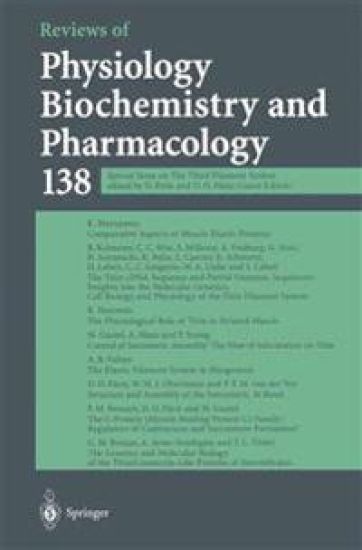 Reviews of Physiology, Biochemistry and Pharmacology – D. Fürst, kirjan kansikuva