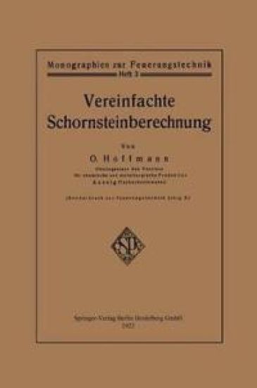 Vereinfachte Schornsteinberechnung