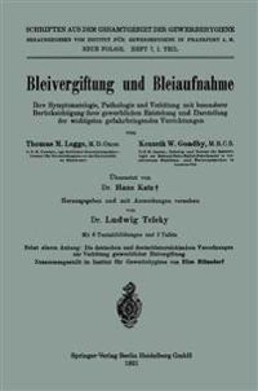 Bleivergiftung und Bleiaufnahme