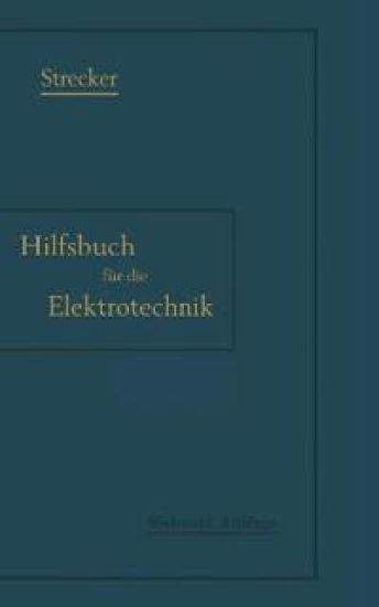 Hilfsbuch für die Elektrotechnik