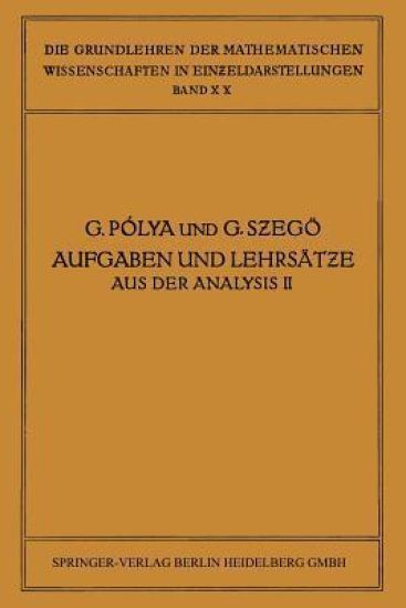 Aufgaben und Lehrsätze aus der Analysis