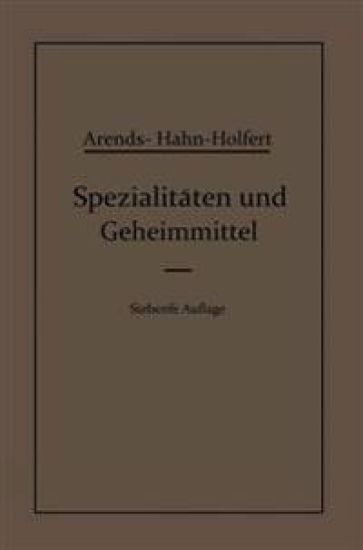 Spezialitäten und Geheimmittel