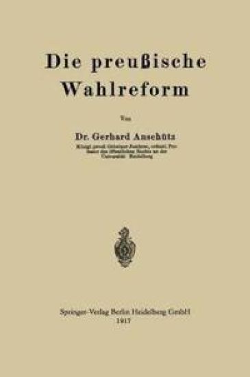 Die preußische Wahlreform