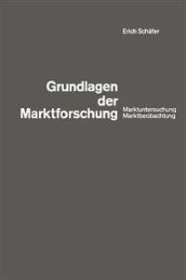Grundlagen der Marktforschung