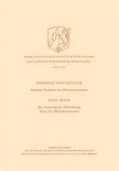 Moderne Probleme der Pflanzensystematik