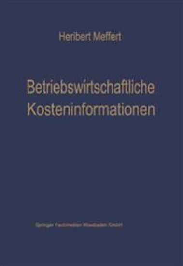 Betriebswirtschaftliche Kosteninformationen