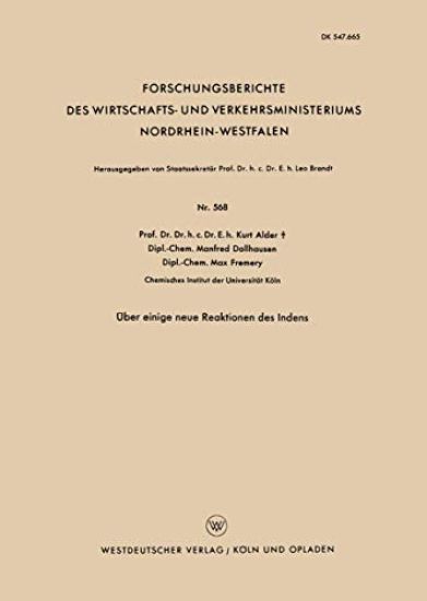 Über einige neue Reaktionen des Indens