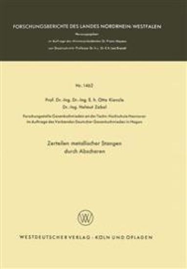 Zerteilen metallischer Stangen durch Abscheren