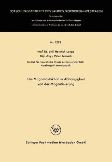 Die Magnetostriktion in Abhängigkeit von der Magnetisierung