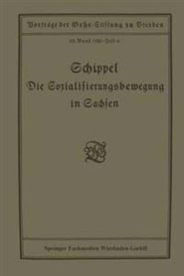 Die Sozialisierungsbewegung in Sachsen