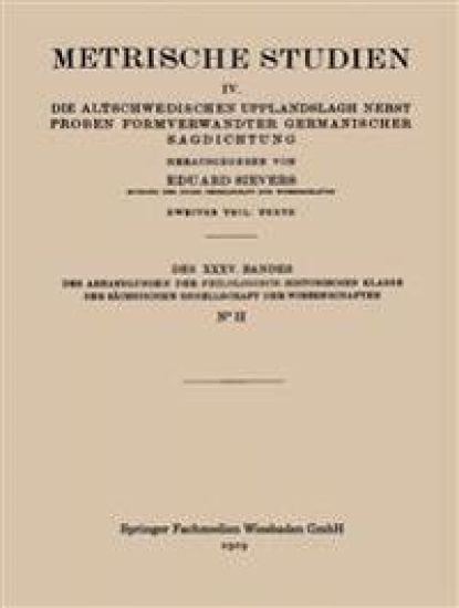 Metrische Studien