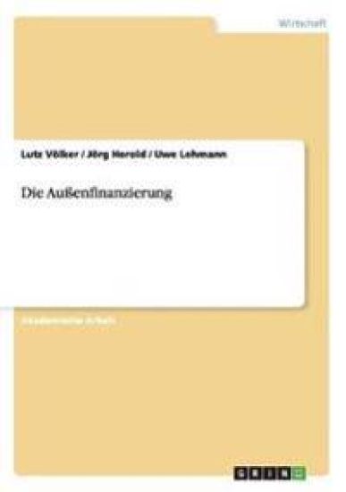 Die Außenfinanzierung