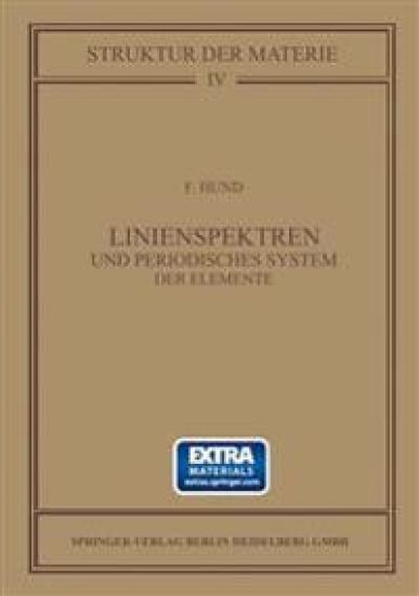Linienspektren und Periodisches System der Elemente – F. Hund, kirjan kansikuva