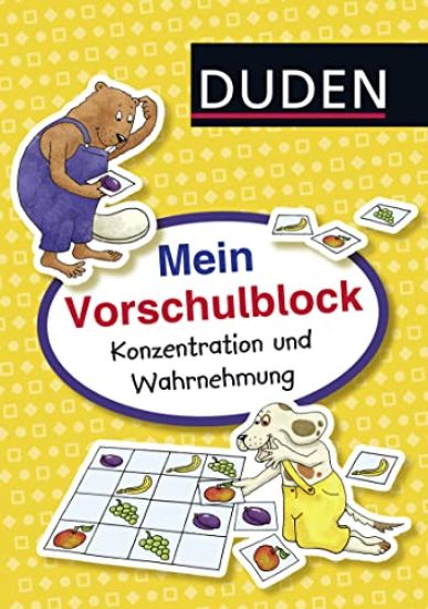 Mein Vorschulblock: Konzentration und Wahrnehmung