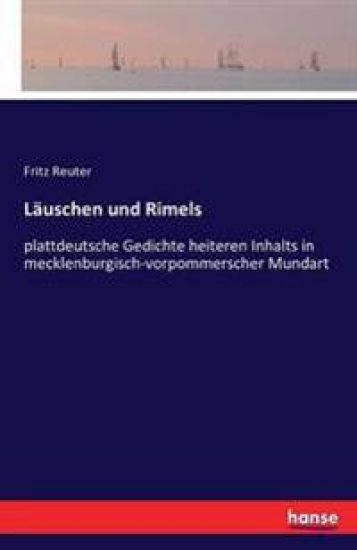 Läuschen und Rimels – Fritz Reuter, kirjan kansikuva