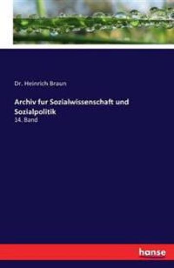 Archiv fur Sozialwissenschaft und Sozialpolitik