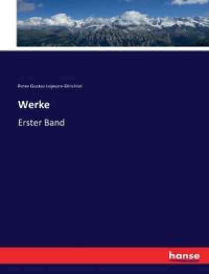 Werke – Peter Gustav Lejeune-Dirichlet, kirjan kansikuva