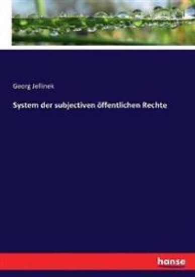 System der subjectiven öffentlichen Rechte