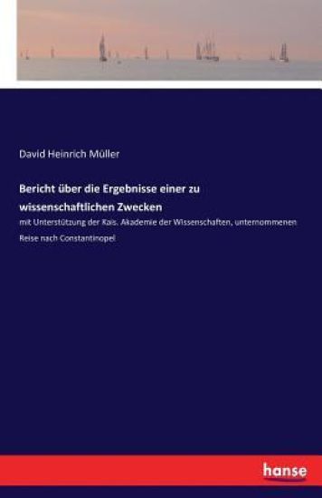 Bericht über die Ergebnisse einer zu wissenschaftlichen Zwecken