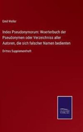 Index Pseudonymorum