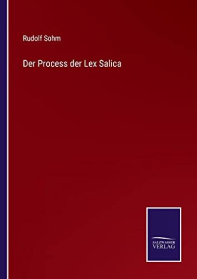 Der Process der Lex Salica