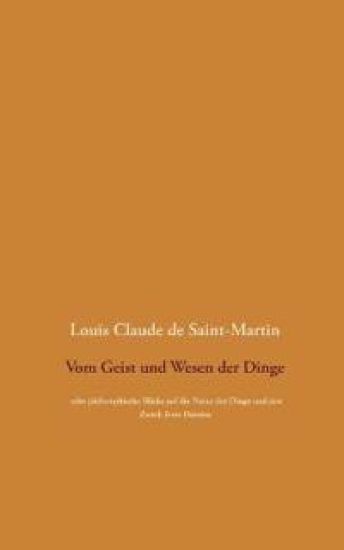 Vom Geist und Wesen der Dinge