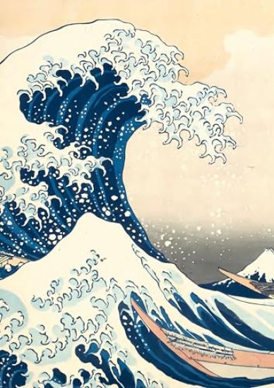 Notizbuch A4 dotted - 100 Seiten Soft Cover - Hokusai: Die große Welle vor Kanagawa