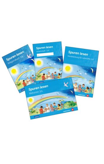 Kombi-Paket Spuren lesen 3/4 - Ausgabe 2023 für die Grundschule. Schulbuch, Arbeitsheft, Handreichung und Bildkarten