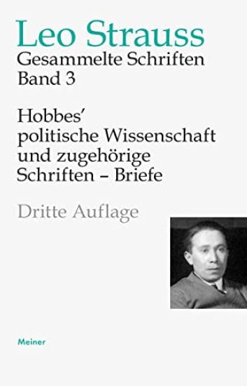 Hobbes' politische Wissenschaft und zugehörige Schriften - Briefe – Leo Strauss, kirjan kansikuva
