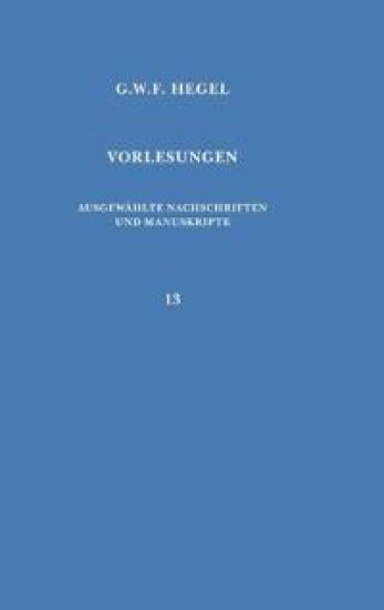 Vorlesungen über die Philosophie des Geistes