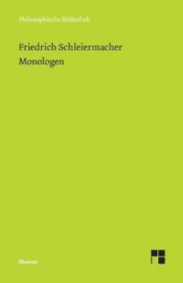 Monologen nebst den Vorarbeiten: Im Anhang: Neujahrspredigt von 1792 / Über den Wert des Lebens (Auszug)